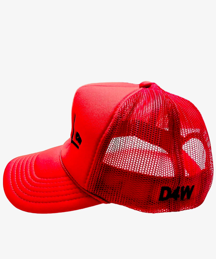 D4W Red & Black SayLess Trucker Hat