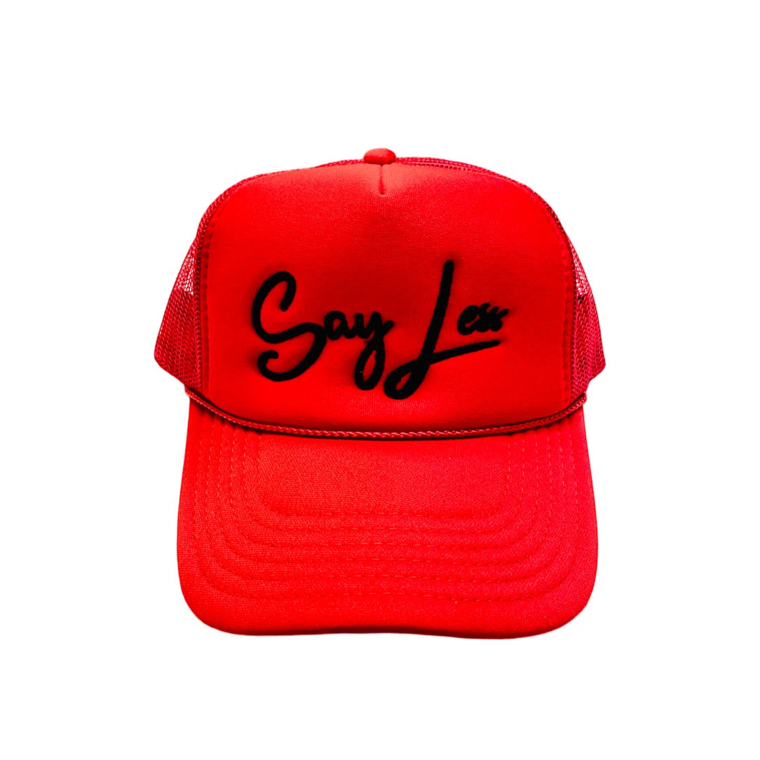 D4W Red & Black SayLess Trucker Hat