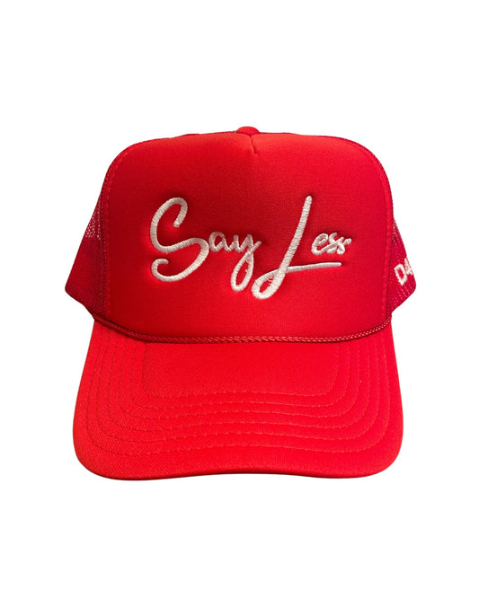 D4W Red & White SayLess Trucker Hat