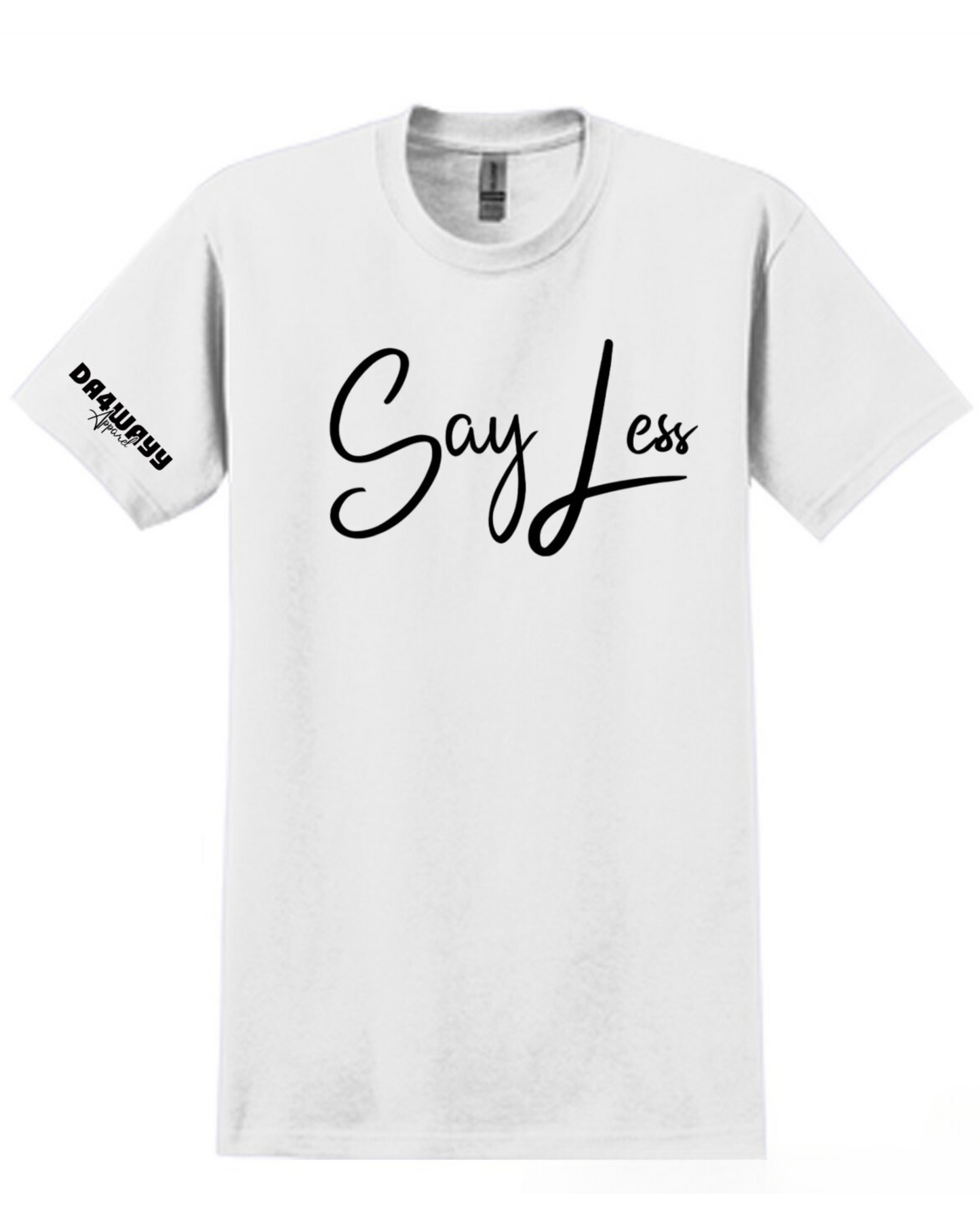 Da4Wayy White & Black “Say Less” Tee