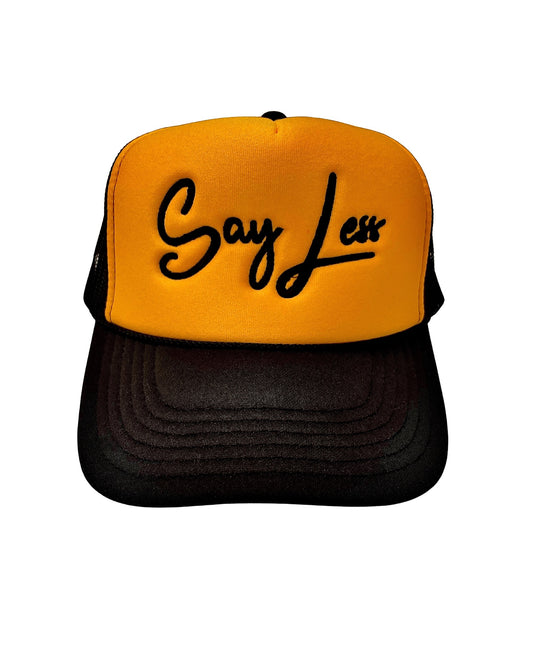 D4W Black & Yellow SayLess Trucker Hat