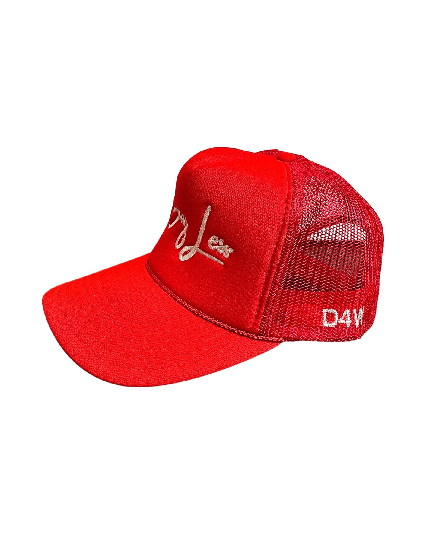 D4W Red & White SayLess Trucker Hat