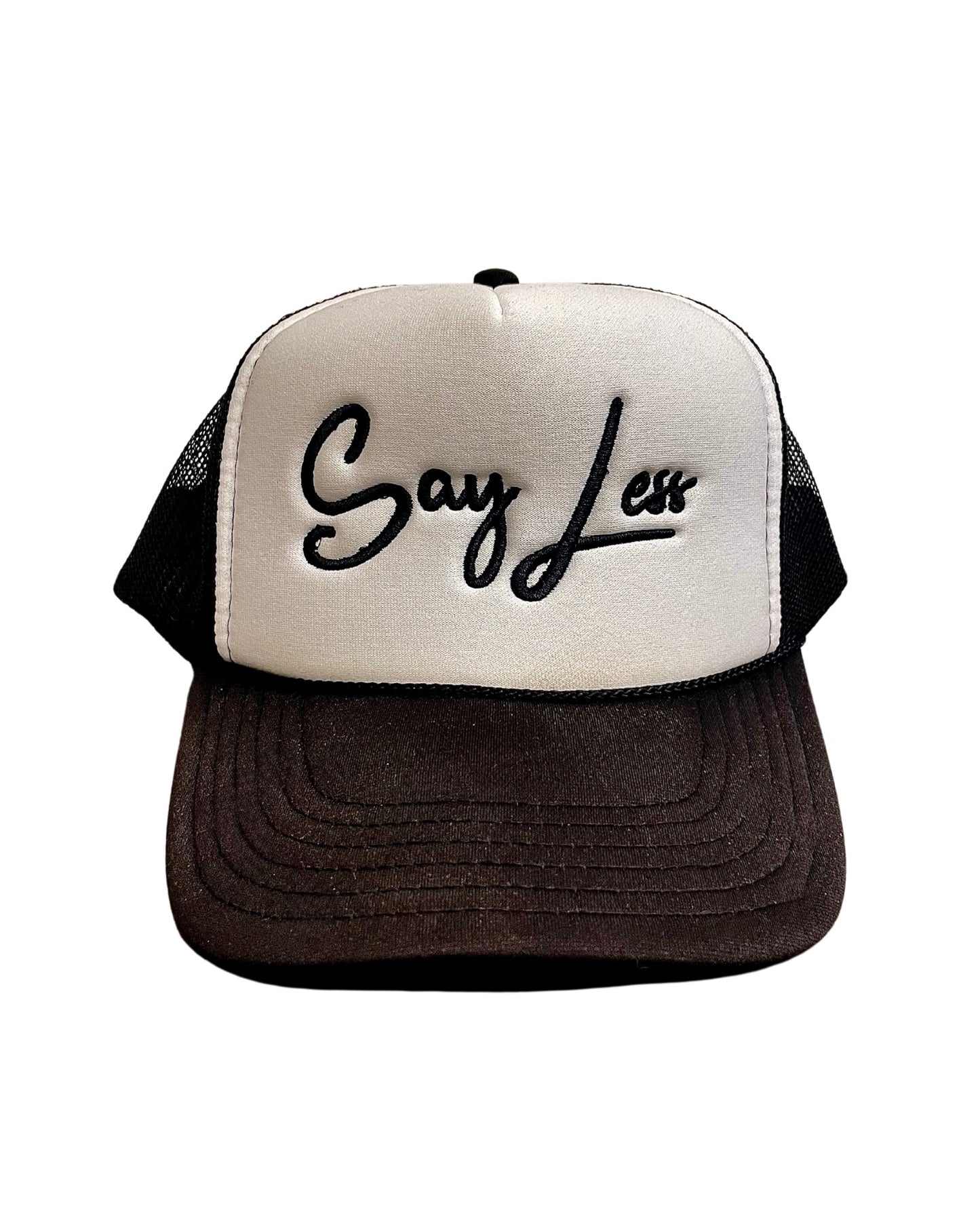 D4W Black & White SayLess Trucker Hat