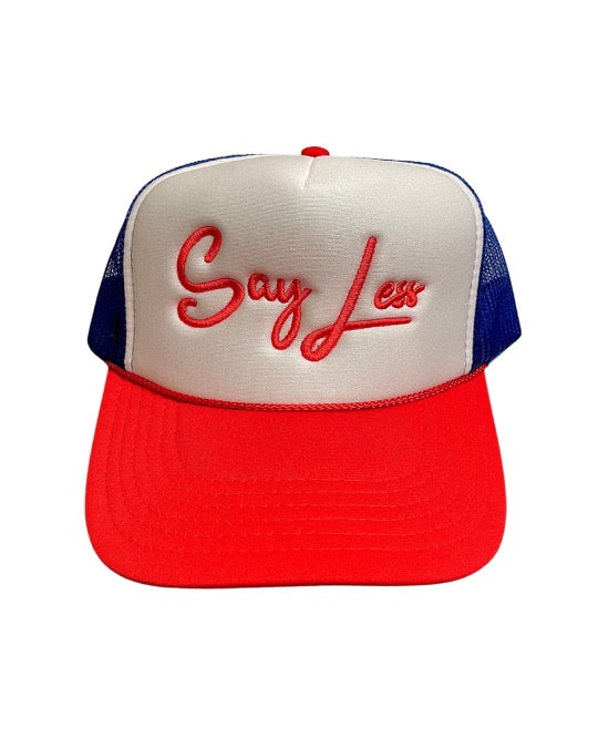 D4W Red & Blue 2 Tone SayLess Trucker Hat