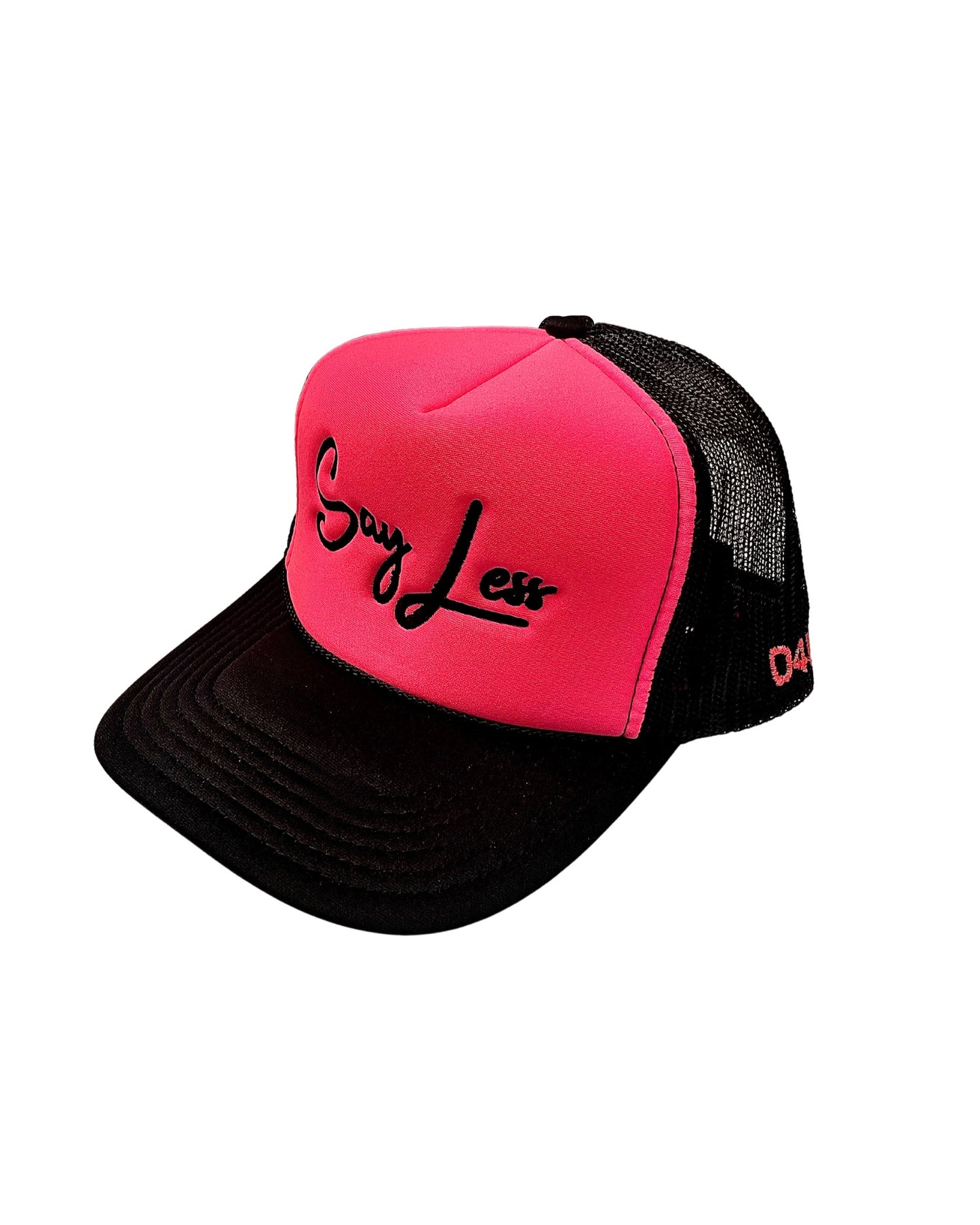 D4W Black & Pink SayLess Trucker Hat