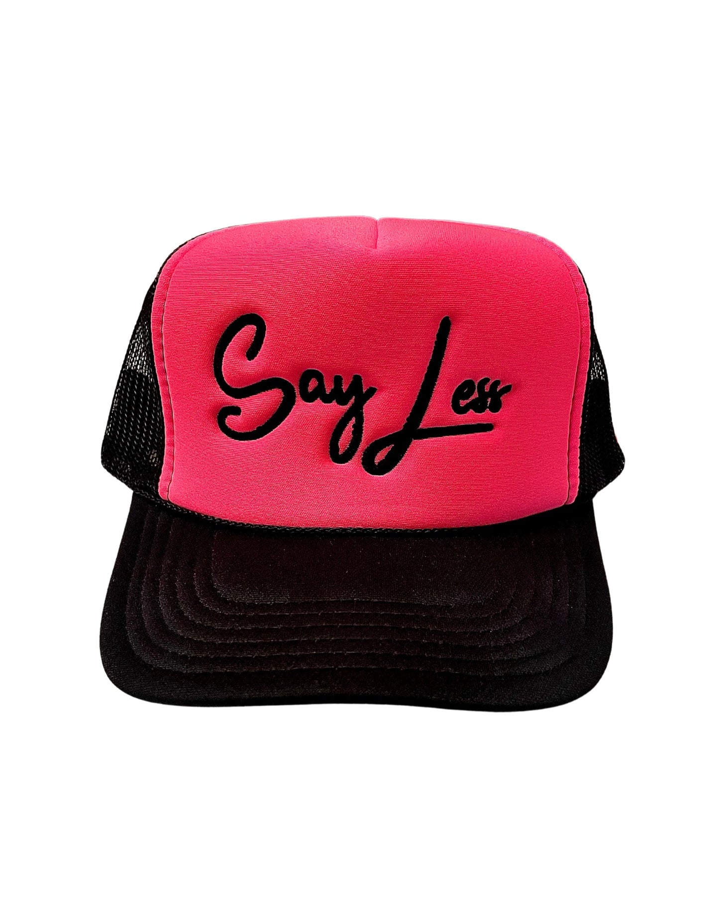 D4W Black & Pink SayLess Trucker Hat